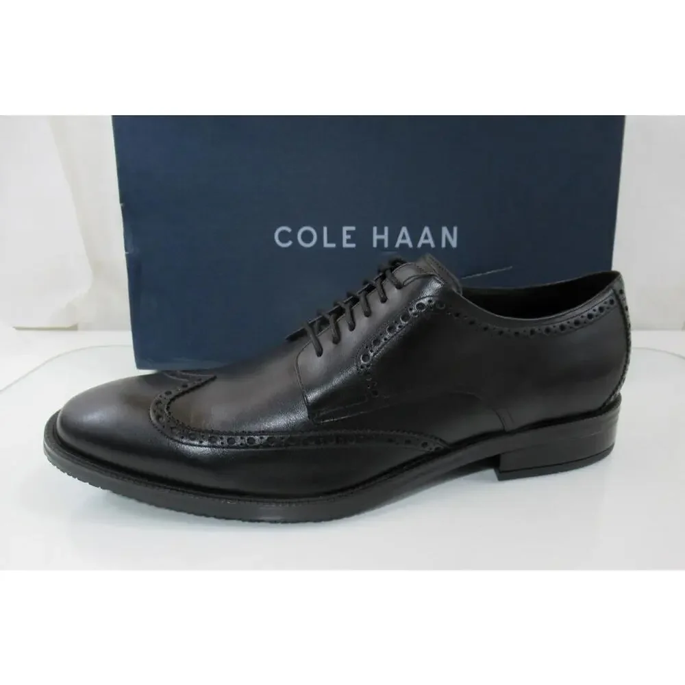 Men's Cole Haan Modern Essentials Wing Oxford Shoes Black Waterproof Size 11.5